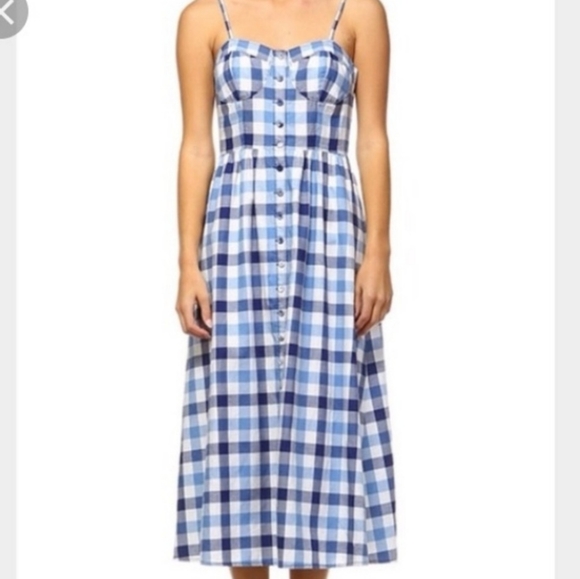 Current Air Dresses & Skirts - Current Air Gingham Midi Dress size L